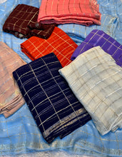 Load image into Gallery viewer, Adorable Party Wear Pure Viscose Georgette Zari Design Fancy Designer Saree With Blouse Peice