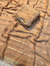 Load image into Gallery viewer, Adorable Party Wear Pure Viscose Georgette Zari Design Fancy Designer Saree With Blouse Peice