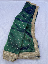 Load image into Gallery viewer, Alverina Function Wear Banarasi Tissue Silk Jaquard Zari Butti n Heavy lace Work Fancy Designer Saree For Women