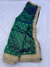 Load image into Gallery viewer, Alverina Function Wear Banarasi Tissue Silk Jaquard Zari Butti n Heavy lace Work Fancy Designer Saree For Women