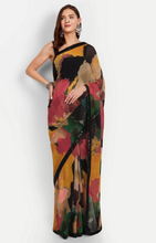 Load image into Gallery viewer, New Party Wear Multi color Chiffon Print n Sequence Work Fancy Designer Saree With Embroidered Blouse