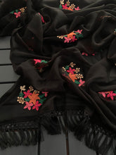 Load image into Gallery viewer, New Party Wear Chiffon Embroidery With Tussels Work Designer Saree With Blouse