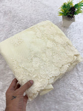 Load image into Gallery viewer, New Partywear Soft Kota Doriya Embrodiered Thread n Cut Work Fancy Designer Saree With Blouse