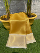 Load image into Gallery viewer, New Wedding Wear Golden Color Kanchipuram Tissue Silk Zari Weaving Designer Saree