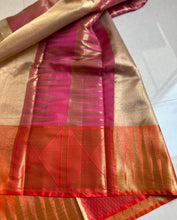Load image into Gallery viewer, New Wedding Wear Golden Color Banarasi Tissue Silk Zari Weaving Fancy Designer Saree