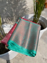 Load image into Gallery viewer, Wedding wear Pink Color Banarasi TIssue Silk Jacquard Weaving Work Fancy Designer Saree With Blouse