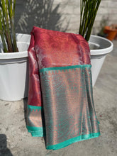 Load image into Gallery viewer, Wedding wear Pink Color Banarasi TIssue Silk Jacquard Weaving Work Fancy Designer Saree With Blouse