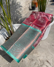 Load image into Gallery viewer, Wedding wear Pink Color Banarasi TIssue Silk Jacquard Weaving Work Fancy Designer Saree With Blouse