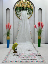 Load image into Gallery viewer, New Partywear Organza Silk Sequence n Emboridered Work Fancy Designer Saree With Unstitched Blouse