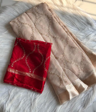 Load image into Gallery viewer, Pure Viscose Georgette Sequence Work Wedding Wear Fancy Designer Saree With Blouse