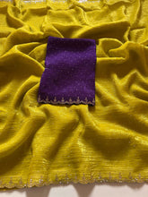 Load image into Gallery viewer, New Crush Chiffon Stone Work Partywear Fancy Designer Saree With Blouse