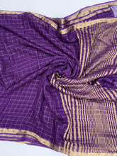 Load image into Gallery viewer, New Wedding Wear Purple Color Jacquard Weaving Work Rich Pallu Fancy Designer Saree With Blouse