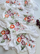 Load image into Gallery viewer, Faux Georgette Fancy Designer Hand Work n Hand Paint Work Fancy Designer Wedding Wear Saree With Blouse