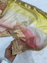 Load image into Gallery viewer, Latest Multi Color Banarasi Tissue Silk Jacquard n Lace Work Fancy Designer Function Wear Saree