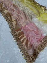 Load image into Gallery viewer, Latest Multi Color Banarasi Tissue Silk Jacquard n Lace Work Fancy Designer Function Wear Saree