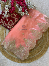 Load image into Gallery viewer, New Partywear Partywear Silk Fabric Sequence n Embroidered Fancy Designer Saree With Unstitched Blouse