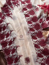 Load image into Gallery viewer, New Partywear Soft Kota Doriya Embrodiered Thread n Cut Work Fancy Designer Saree With Blouse