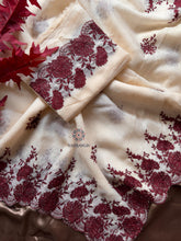 Load image into Gallery viewer, New Partywear Soft Kota Doriya Embrodiered Thread n Cut Work Fancy Designer Saree With Blouse