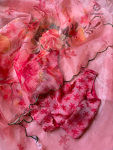 Load image into Gallery viewer, New Partywear Pink Color Organza Silk Printed Hand Work Fancy Designer Saree With Unstitched Blouse