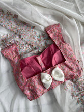 Load image into Gallery viewer, Beautiful Soft Tebby Silk Cream Color Embroidery Work Saree with Designer Unstitched Blouse