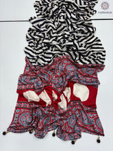 Load image into Gallery viewer, New Wedding Wear Pure Satin Soft Silk Print With Tussles Work Fancy Designer Saree With Blouse