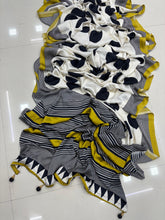 Load image into Gallery viewer, New Wedding Wear Pure Satin Soft Silk Print With Tussles Work Fancy Designer Saree With Blouse