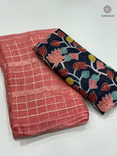 Load image into Gallery viewer, Latest Wedding Wear Viscose Georgette Zari Work Fancy Designer Saree With Print n Handwork Blouse Piece