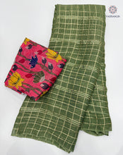 Load image into Gallery viewer, Latest Wedding Wear Viscose Georgette Zari Work Fancy Designer Saree With Print n Handwork Blouse Piece