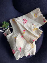 Load image into Gallery viewer, New Function Wear Pure Cotton Embroidery Work With Latkan Stylish Designer Readymade Blouse for Women Online