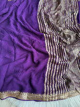 Load image into Gallery viewer, Latest Wedding Wear Pure Viscose Georgette Jacquard Weaving Work Fancy Designer Saree With Blouse