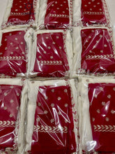 Load image into Gallery viewer, New Wedding Wear Off White Color Crunchy Chiffon Silk With Beautiful Embroidery n Cut Work Fancy Designer Saree