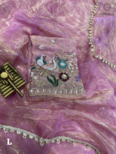 Load image into Gallery viewer, New Soft Organza Silk Festive Wear Heavy Pearl n Hand Work Fancy Designer Saree With Blouse