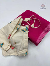 Load image into Gallery viewer, New Chanderi Cotton Fancy Designer Wedding Wear Fancy Designer Saree With Stitched Blouse