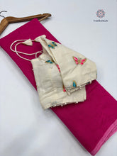 Load image into Gallery viewer, New Chanderi Cotton Fancy Designer Wedding Wear Fancy Designer Saree With Stitched Blouse