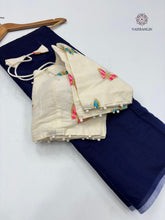 Load image into Gallery viewer, New Chanderi Cotton Fancy Designer Wedding Wear Fancy Designer Saree With Stitched Blouse