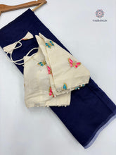 Load image into Gallery viewer, New Chanderi Cotton Fancy Designer Wedding Wear Fancy Designer Saree With Stitched Blouse