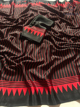 Load image into Gallery viewer, New Party Wear Pure Satin Soft Silk Printed Fancy Designer Saree With Blouse