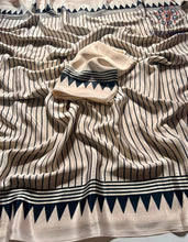 Load image into Gallery viewer, New Party Wear Pure Satin Soft Silk Printed Fancy Designer Saree With Blouse