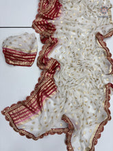 Load image into Gallery viewer, Latest Wedding wear Viscose Georgette Jacquard Weaving n Sequence Border Work Designer Saree