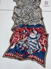 Load image into Gallery viewer, New Function Wear Pure Satin Silk Ajrak Printed n Sequence Lace Work Rich Pallu n Tussles Work Fancy Designer Saree