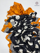 Load image into Gallery viewer, New Wedding Wear Pure Satin Soft Silk Print With Tussles Work Fancy Designer Saree With Blouse