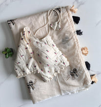 Load image into Gallery viewer, New Function Wear Chanderi Cotton Embroidery n Tussels Work Fancy Designer Saree With Stitched Blouse