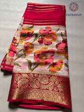 Load image into Gallery viewer, New Wedding Wear Silk Fabric Zari Jacquard Weaving Work Fancy Designer Saree With Blouse