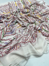 Load image into Gallery viewer, New Festive Wear Pure Moss Crepe Printed Fancy Designer Saree With Blouse