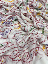 Load image into Gallery viewer, New Festive Wear Pure Moss Crepe Printed Fancy Designer Saree With Blouse