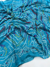 Load image into Gallery viewer, New Festive Wear Pure Moss Crepe Printed Fancy Designer Saree With Blouse