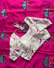 Load image into Gallery viewer, New Party Wear Chanderi Cotton Embroidery n Tussels Work Fancy Designer Saree With Stitched Blouse