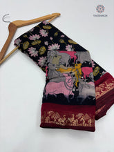 Load image into Gallery viewer, New Wedding Wear Pure Mangalkari Viscouse Silk Print n Weaving Work Fancy Designer Saree