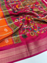 Load image into Gallery viewer, New Stylish Festival Wear Pure Dola Silk Zari Jacquard Weaving Work Fancy Designer Saree