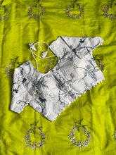 Load image into Gallery viewer, Blossom Chanderi Cotton Embroidery n Tussels Work Fancy Designer Festive Wear Saree With Stitched Blouse